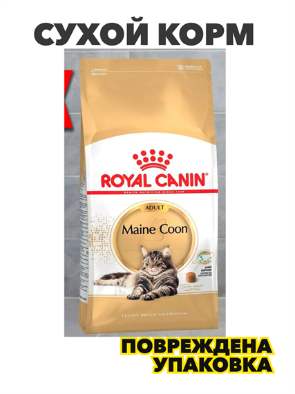 Royal Canin Maine Coon Adult корм сухой для взрослых кошек породы Мэйн кун сбалансированный, 2 кг, n4259-671853 n4259-671853