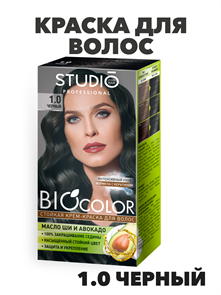 Стойкая крем-краска для волос Biocolor 1.0, Черный