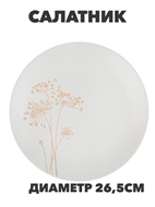 {{photo.Alt || photo.Description || 'MILLIMI Амми Тарелка подстановочная, 26,5см, белый, n3675-gl-824-205'}}