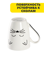 Кружка Доляна «Белый кот», 350 мл, фарфор, белая, n3909-6342458 n3909-6342458 - фото 61836